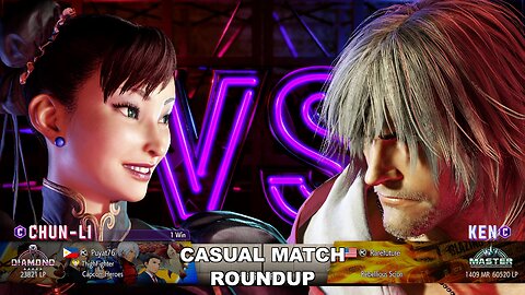 Kuya Kalbo SF6 Casual Match Roundup. Chun Li 4 star Diamond Rank [Hori Fight Stick]