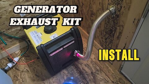 Inverter Generator Through Wall Exhaust Kit Install & Review