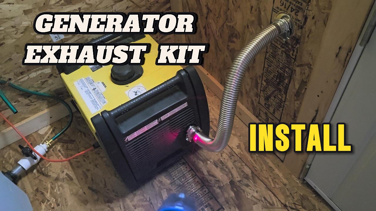 Inverter Generator Through Wall Exhaust Kit Install & Review