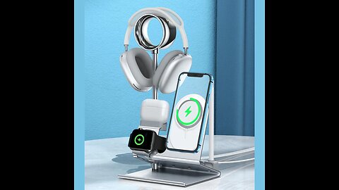 5-in-1 Nightstand Desk Organizer, for Phone, Watch, Headphones, Earbuds & Pencil