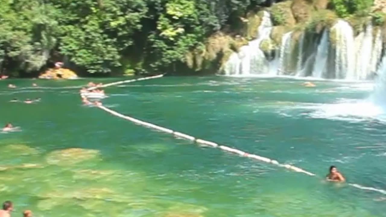 A Swim at KRKA NATIONAL PARK in Croatia