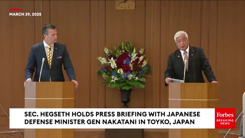 Secretary Hegseth Asked About Countering China Amid Plans To Be Ready To Annex Taiwan By 2027