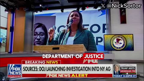 Letitia James and her office are under investigation by the DOJ