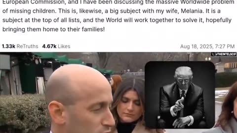 TRUMP highlights the worldwide problem of child trafficking. It's always been about the children