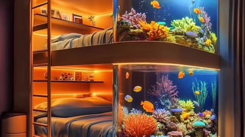 THESE AQUARIUM BUNK BEDS ARE SO COOL