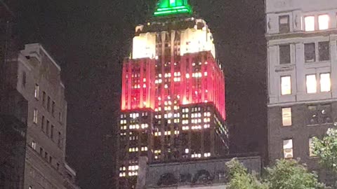 El Empire State Building celebró la Independencia de México 🇲🇽.