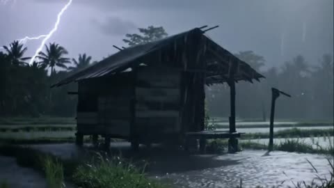 Rainy Night in the Tropics – Perfect Ambience for Focus, Study, or Sleep