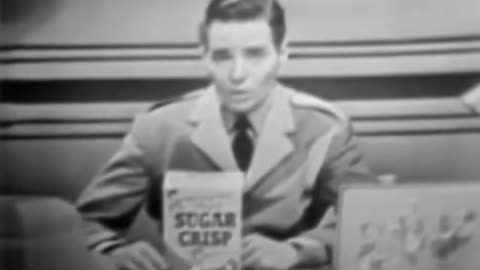 CAPTAIN VIDEO - Post's Sugar Crisps Commercial (DuMont TV) (1950) Don Hastings, Al Hodge