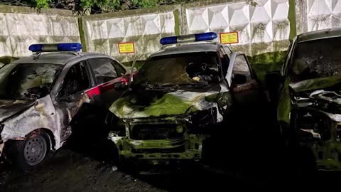 In Kaluga, A Young Mother Burned 5 Russian National Guard Vehicles