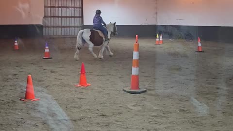 Kyla doing the barrel pattern on a Gypsy !