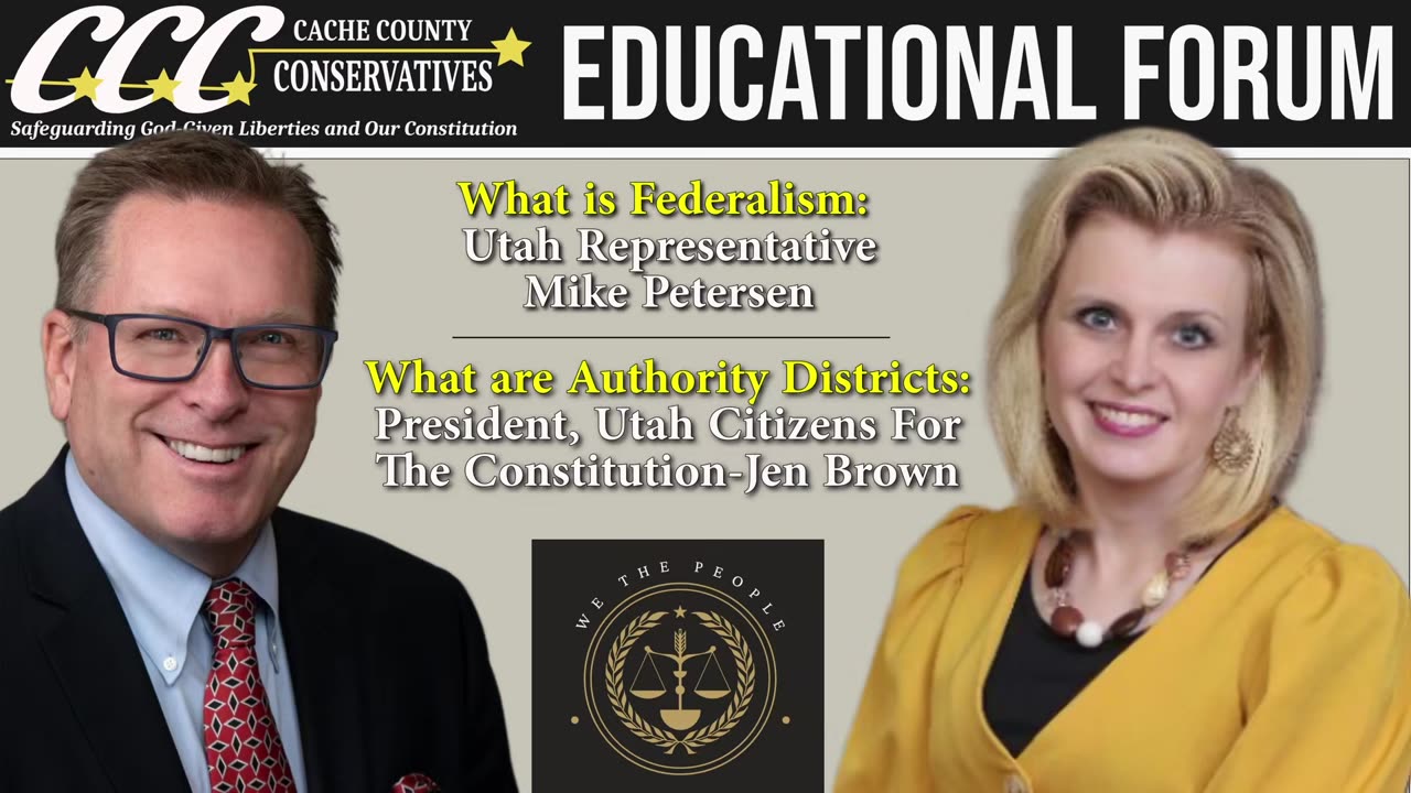 2025-08-13 Cache County Conservatives Rep. Mike Petersen - Federalism