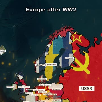 Europe 600 AD VS Europe after WW2