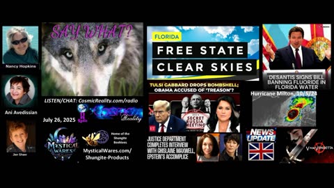 SAY WHAT 7/26/25 - Russia Gate, Chemtrails Win, Epstein, Uk Current Events