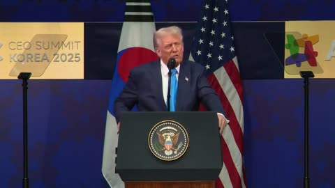 . @POTUS : "Not only are the tariffs strengthening our alliances, they're also bringing peace