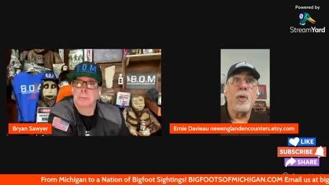The Bigfoots of America Podcast Show: Episode #20 with Ernie Davieau