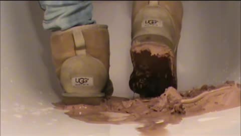 Crushing Ice Cream in Uggs Classic Boots