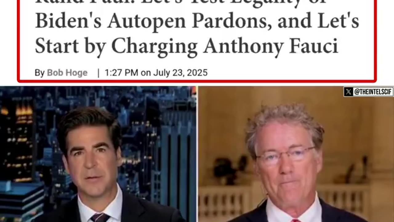 FAUCI will be joining OBAMA for criminal prosecution as Rand Paul sends criminal referral to DOJ