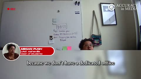 New undercover video shows Megan Puhn, the Dean of Students at the @UNC_Avl, admitting.....