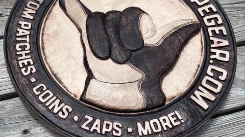 Hand carved business logo - Summer 2024