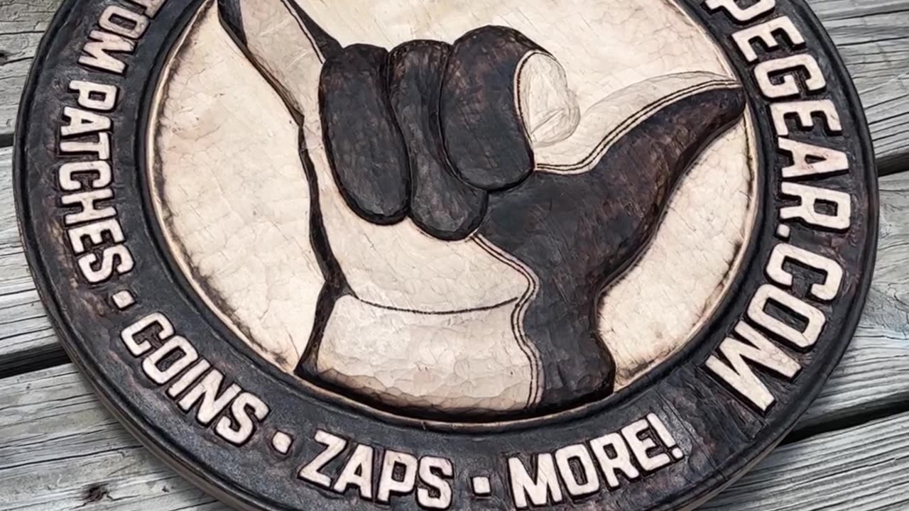 Hand carved business logo - Summer 2024