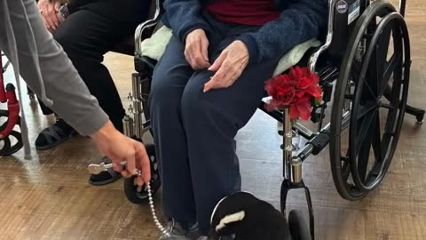 Penguins Visit Friends at an Assisted Living Home