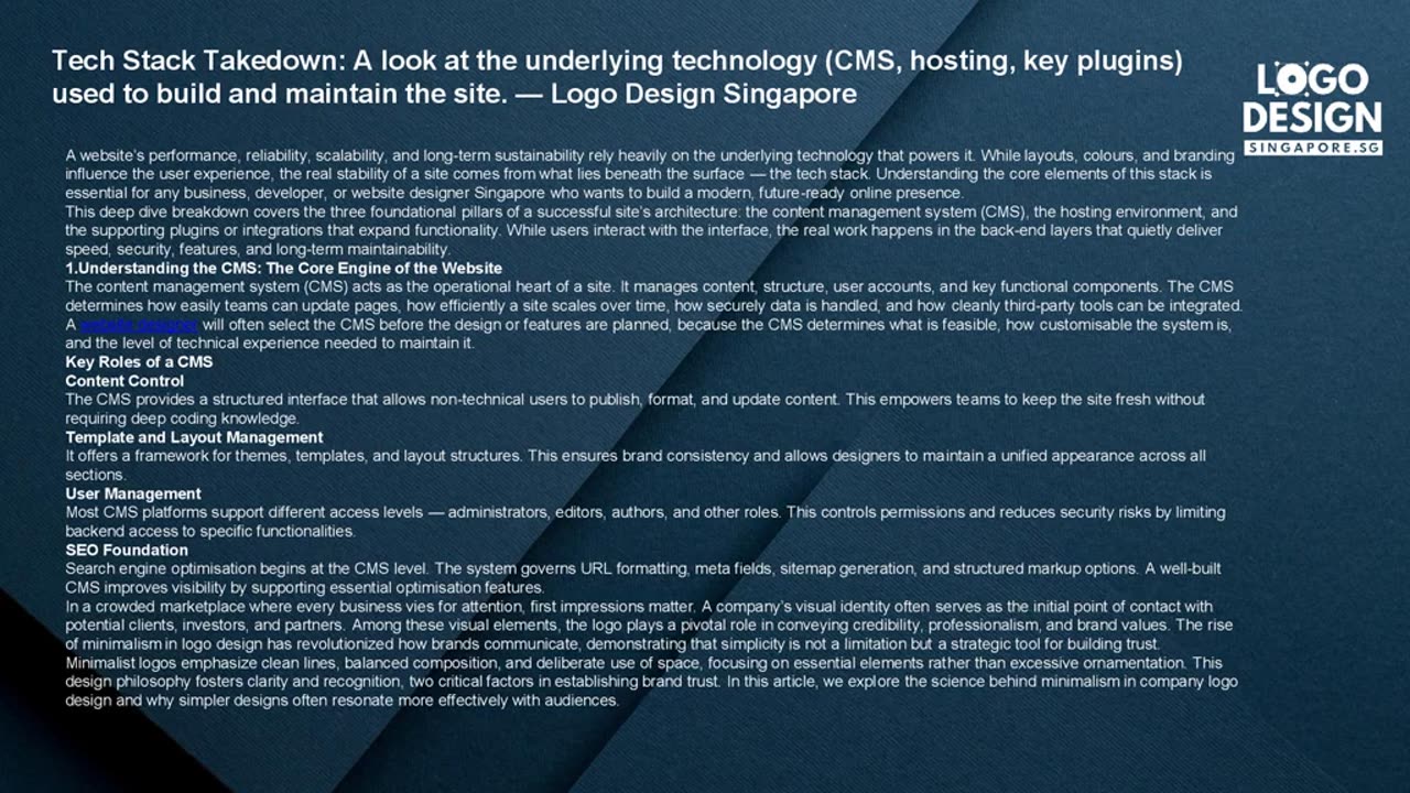 Tech Stack Takedown: A look at the underlying technology (CMS, hosting, key plugins)