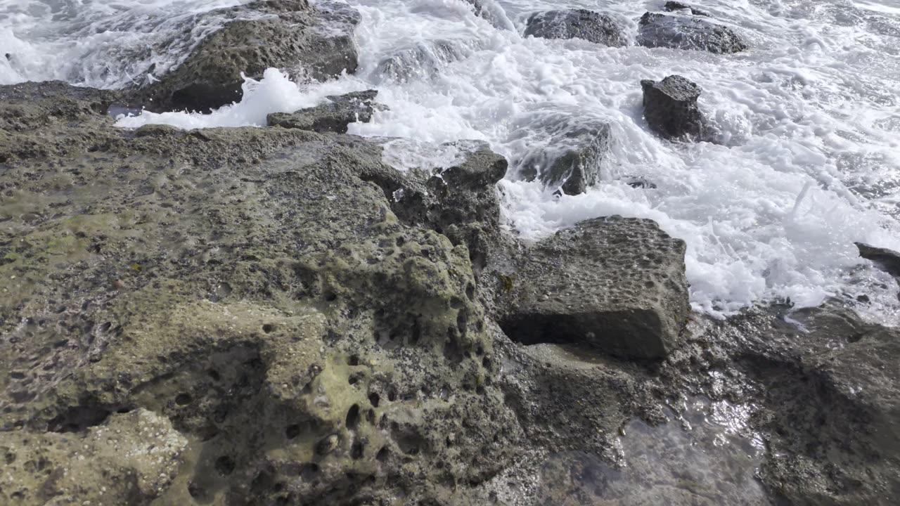 Walk around ENJOY Water and the Reef and Low Tide 4k 60fps #ocean #pacific #zen