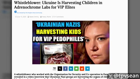 Putin's Adrenochrome Task Force Busts Underground Israeli Child...