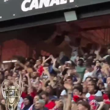 PSG Fans in Munich Stadium Over Excited after Winning the Champions League Final 205