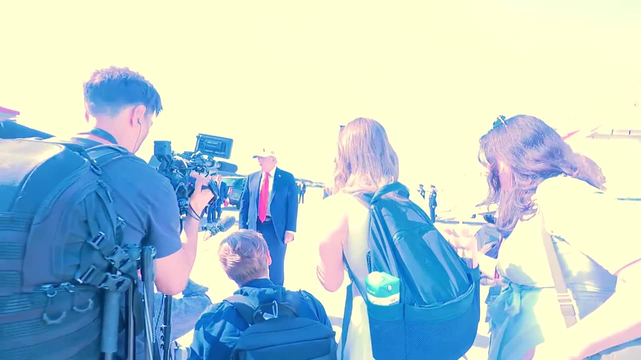 President Trump Gaggles with Press at Joint Base Andrews, July 03, 2025