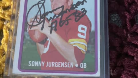 Sonny Jurgensen Autograph
