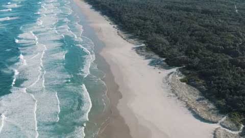 Beauty Of Nature Sun Beach Mountains Drone View Stock Footages No Copyright