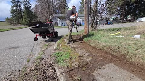 I Discovered A MOSS INFESTED Sidewalk And SCRAPED It Clean_part11