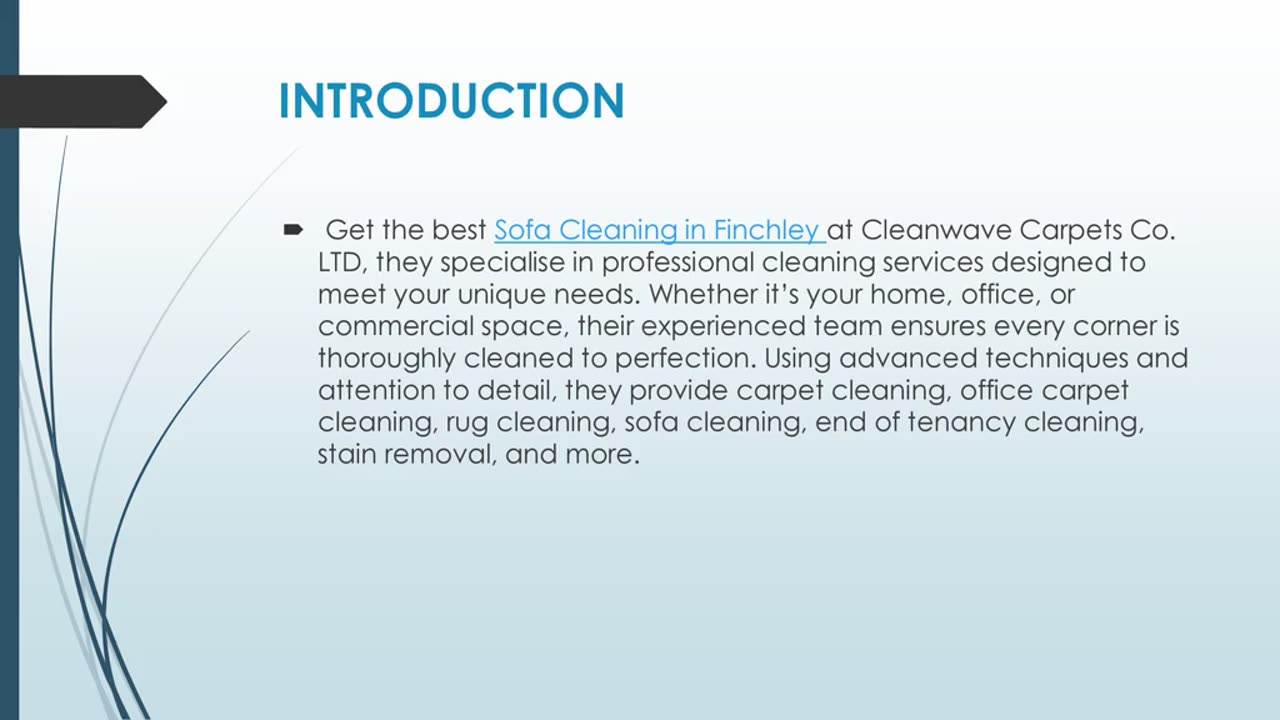 Best Sofa Cleaning in Finchley