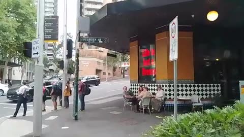 Thoughts on how life is but a dream from symbol rich Goulburn St in Surry Hills, Sydney