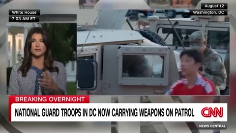 National Guard begins carrying firearms in DC