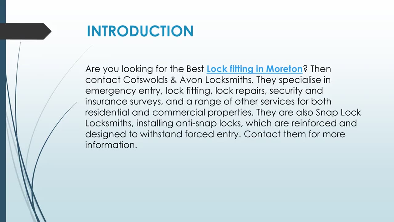 Best Lock fitting in Moreton