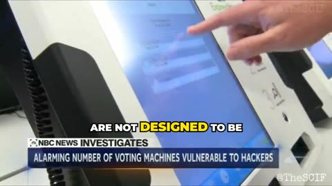 Experts also found that the software used in our elections are remotely accessible voting machines