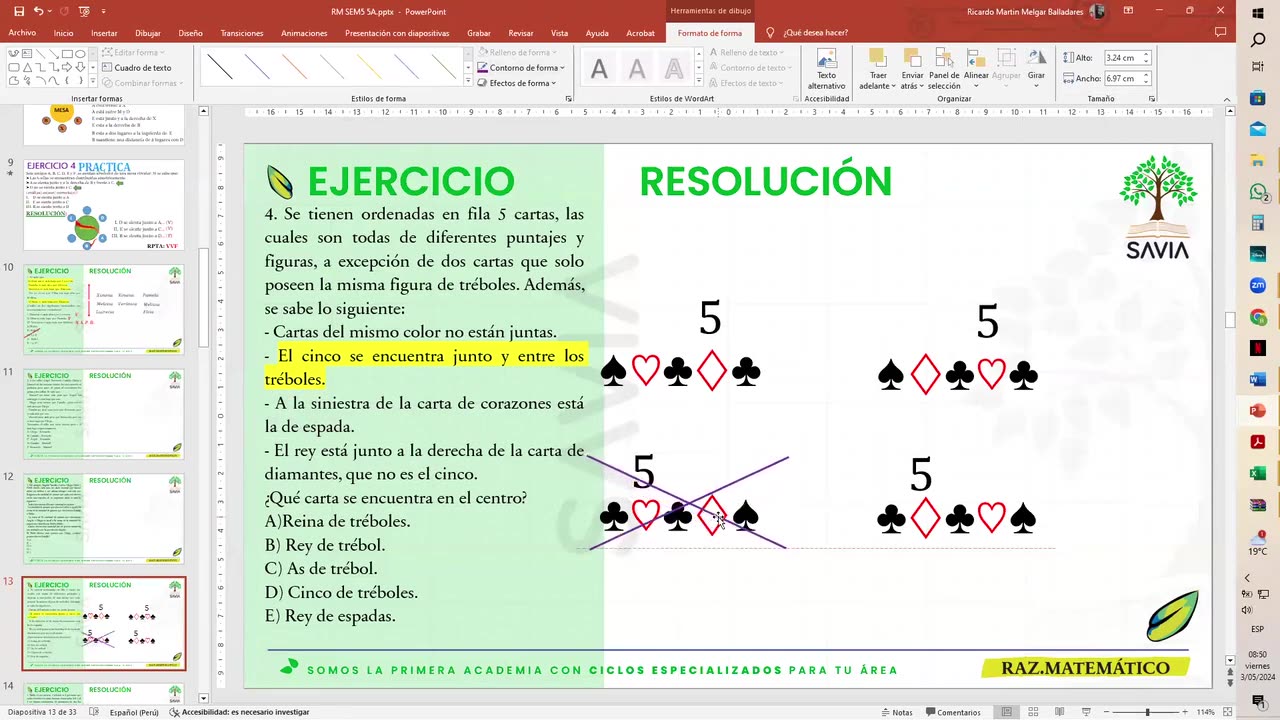 SAVIA REGULAR 2025 | Semana 05 | RM S1