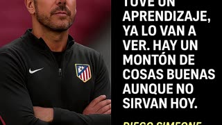 🔥 SIMEONE SE JUSTIFICA TRAS LA DERROTA DEL ATLÉTICO: "ES UN APRENDIZAJE PARA MÍ" ⚽