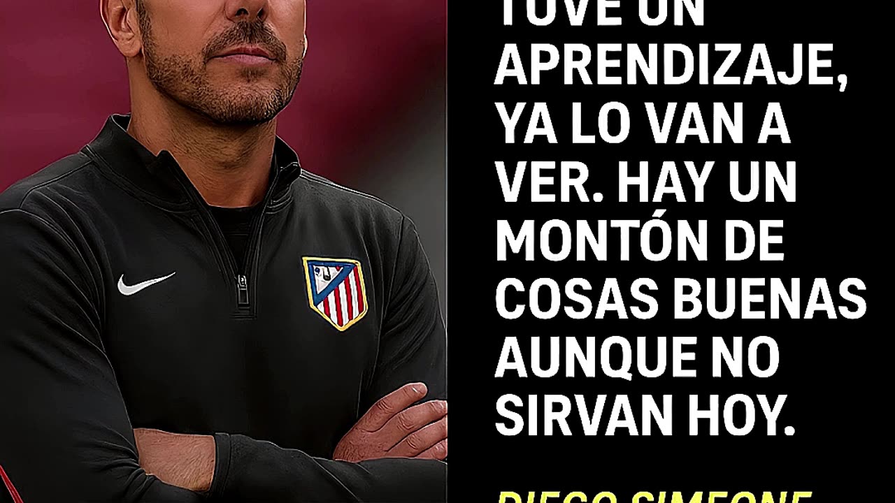 🔥 SIMEONE SE JUSTIFICA TRAS LA DERROTA DEL ATLÉTICO: "ES UN APRENDIZAJE PARA MÍ" ⚽