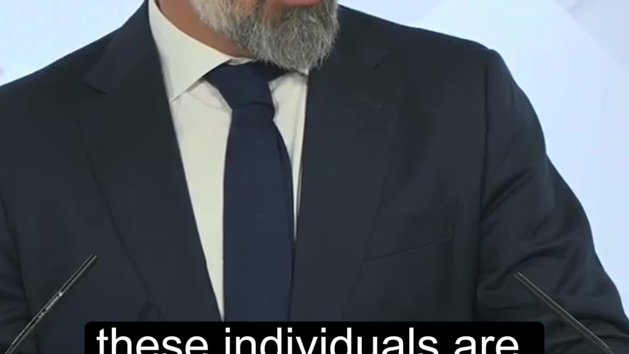 Abascal duro contra el sanchismo