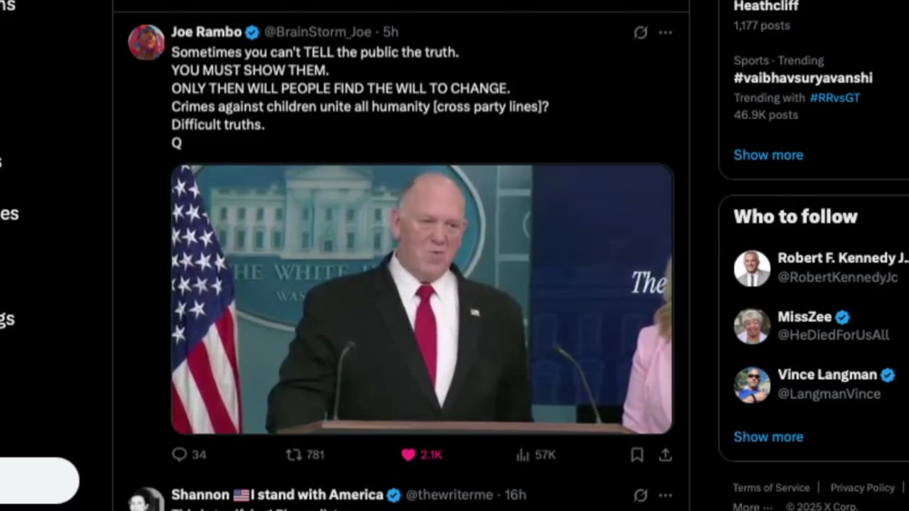 Tom Homan rocks.