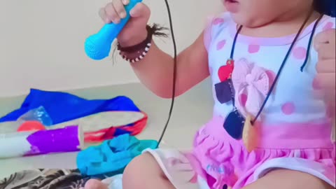 baby piano bajake singing Sikh Rahi