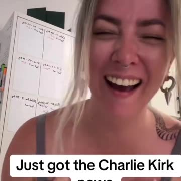 Just Got The Charlie Kirk News - She is FK SICK...