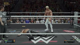wwe 2k25 311 universe Cody Rhodes VS Tyrese Haliburton