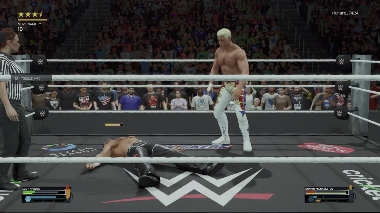 wwe 2k25 311 universe Cody Rhodes VS Tyrese Haliburton
