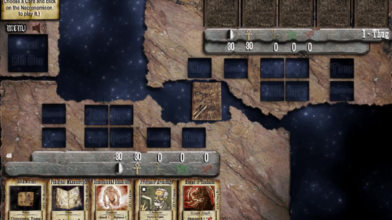 Necronomicon card game sequel - Old flash games OST