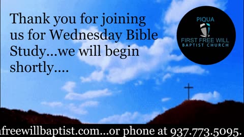 Wednesday Night Bible Study for August 13, 2025.