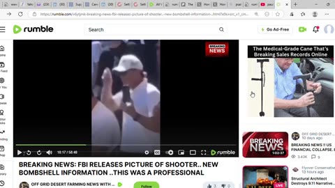 PAUL OFF GRID VIDEO OF SECURITY SIGNALLING BEHIND RIGHT WHEN CARLIE KIRT WAS SHOT!!!!